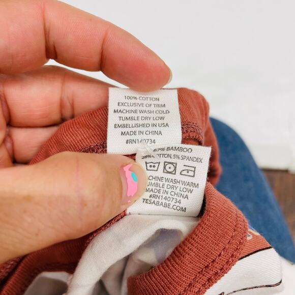 NWT Tesa Babe 3T Yeehaw Henley Tee & Shorts - Picture 5 of 5